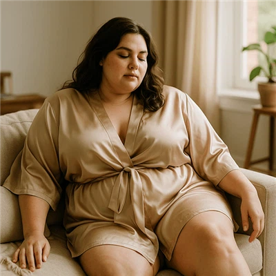 The Expert 5-Point Guide to Choosing a Flattering Plus Size Silk Robe